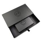 Fancy Magnet Box Hard Flat Luxury Folding Storage Black Gift Box with Customer's