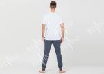 Personalized Mens Designer Pajama Sets , Mens Cotton Loungewear S/M/L/XL/XLL