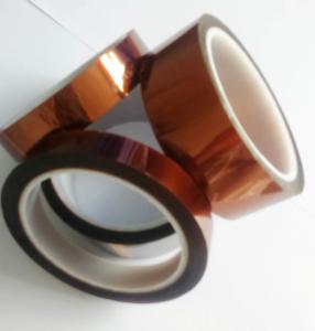 China Amber Color Kapton Polyimide Tape Class H Insulation Feature For Electrical Coils factory