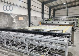 China 100x120mm Automatic Plc Gabion Production Line For 4500 Mm Width Gabion Mesh Sheet factory