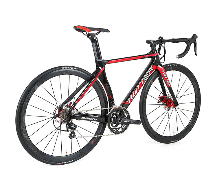 Carbon Fiber aero frame 700C Road Bike Thru Axle Disc Brake 142mm