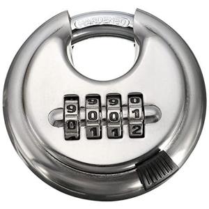 China Rustproof Outdoor Lock 4 Digit Combination Discus With Hardened Shackles Padlock factory