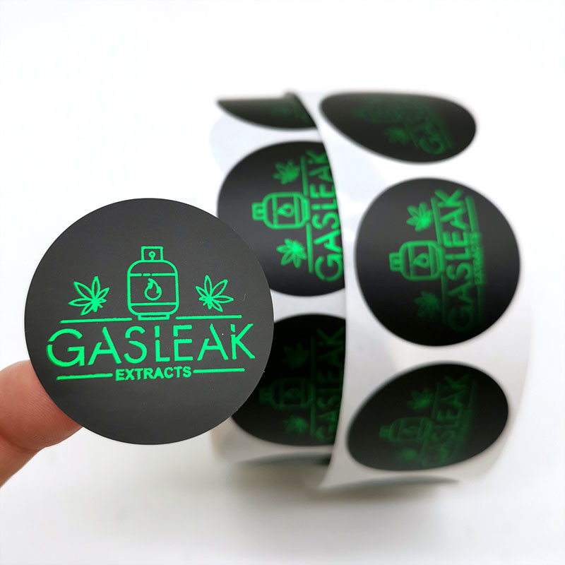 Glossy Adhesive Bottle Paper Sticker Labels For Skincare Products