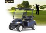 Dark Blue 48V 2 Person Golf Cart , Motorised Golf Carts Aluminum Chassis