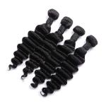 Loose Deep Wave Virgin Brazilian Human Hair Bundles With Closure No Tangle