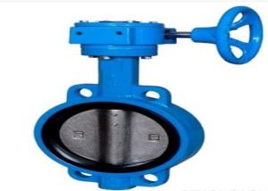 China Manual Wafer Type Butterfly Valve With Bolted Bonnet Body Style factory