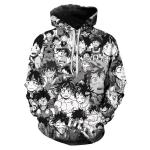 3D Print Anime Custom Sublimated Hoodies
