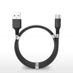 Magnetic Phone USB Charger Cable 4.7mm Storage Self Winding Retractable Charging