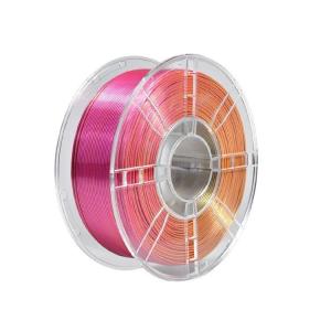 China Tri-Color Red Gold Purple 3D Filament Silk Toughness Enhanced PLA Plus Silk factory