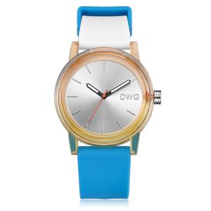 China Large Dial Fashion Silicone Sports Watch Water Resistant For Unisex factory