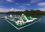 Obstacle Courses Outdoor Inflatable Floating Water Park For Adults Puncture