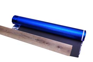 China SGS Aluminum Film EVA Foam Underlayment Blue 3mm Foam Underlay factory