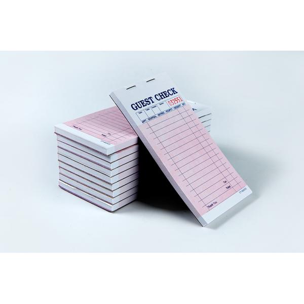 Guest check CT-S6000 two parts with carbon sheet Customized Hotel Guest pads Add a Personal Touch to Your Hotel