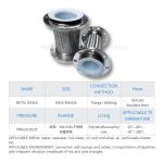 304 Stainless Steel Metal Braided Garden Hose Corrugated Pipe Flange Joint