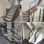 Outdoor Or Balcony Stair Baluster Surface Painted Aluminum Railing Handrail