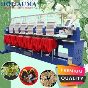China 2020 hot sell 400*450mm 6 head cap t-shirt flat embroidery machine cheaper and better than tajima industrial embroidery factory