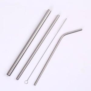 China 304 / 316 stainless steel straw curved straw multifunctional mixing straws factory