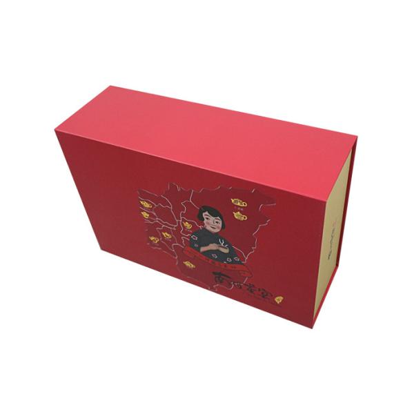 Rigid UV coating Red Packaging Boxes With Matt Lamination