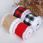 Strip Shape Gift Packing Materials Polyester Home Decoration​ Luxury Christmas