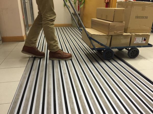 Commercial entrance matting heavy duty buffed rubber wiper factory