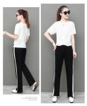 Custom LOGO any color Women'S Athletic Clothing Black Loose Fit Pants With