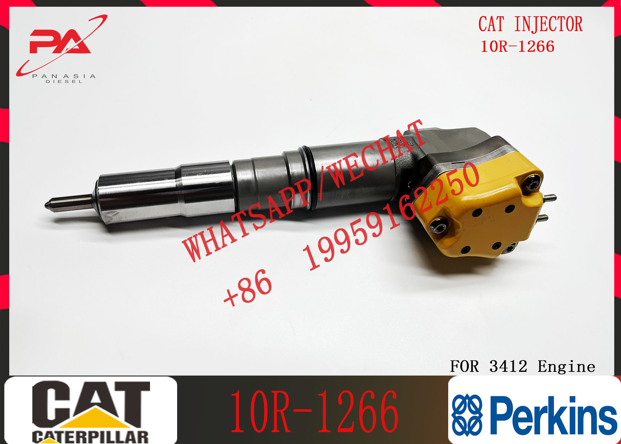 Diesel Fuel Injector 10R-1266 232-1183 174-7526 179-6020 20R-4148 232-1171 for CAT 3124
