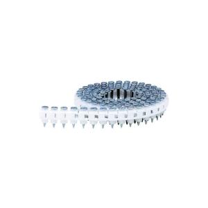 China HN25C Plastic Collated Coil Nails 2.5 X 22mm Screw Shank Nails Electro Galvanized factory