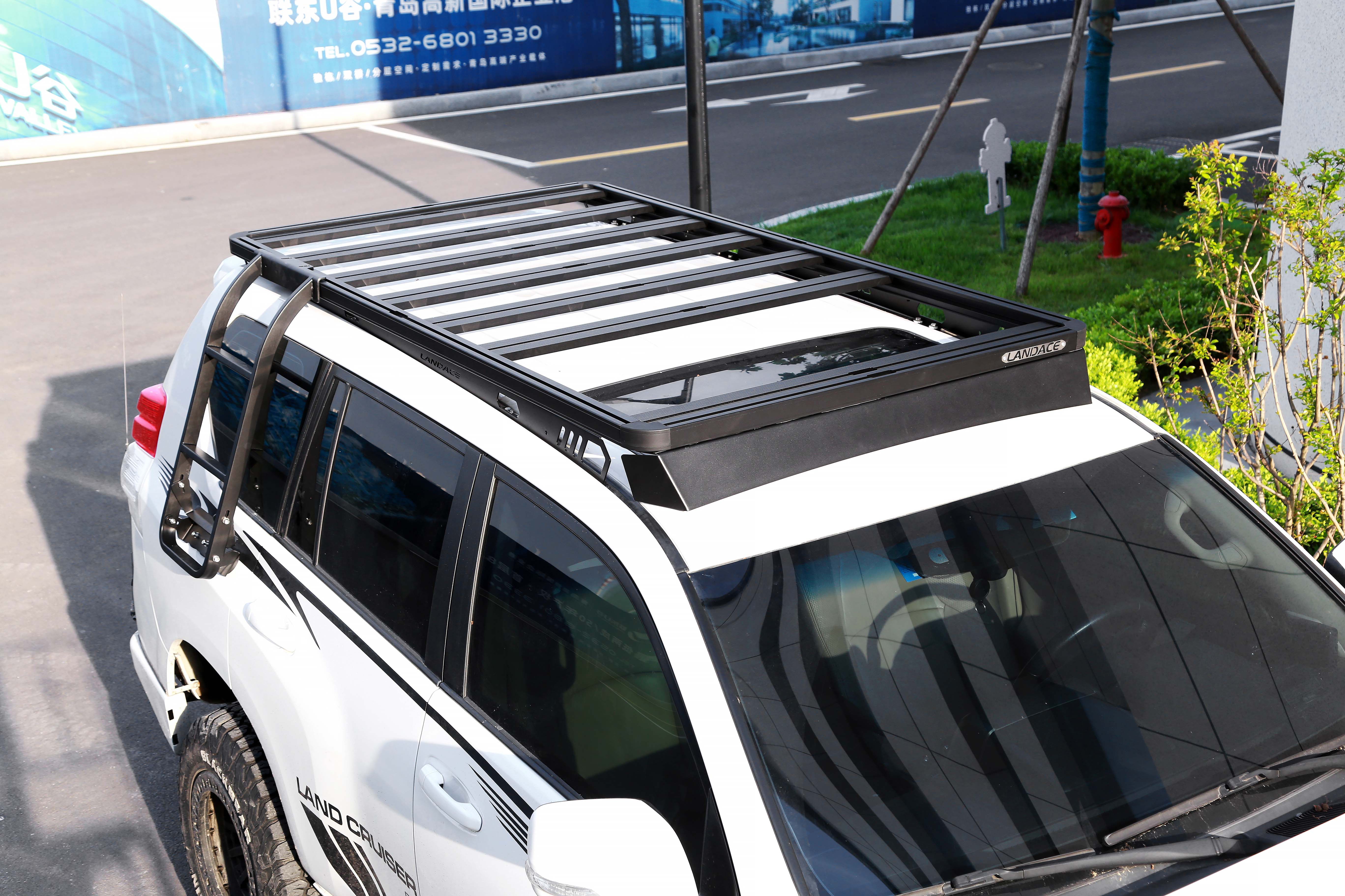 Universal Aluminium Black Roof Rack for Toyota LC200 LC79 LC150 300KG Loading Capacity