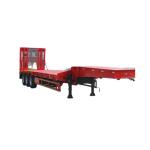 Customizable Tri-Axle Low Bed Semi Trailer for Heavy Equipment Transport in