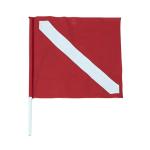 Red Scuba Marker Buoy Lightweight , PVC Inflatable Marker Buoy Wear Resistance