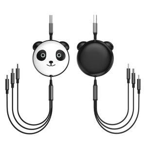 China TPE ABS 3A Max Length 1.2m Retractable USB Cord 3 In 1 Gadgets Gift factory