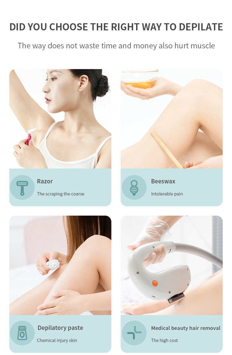 FCC 3.3cm2 IPL Hair Removal Machines 500000 Flashes
