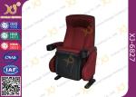OEM Folded 3d 4d 5d Movie Theater Chairs Red Color Movie Theatre Furniture