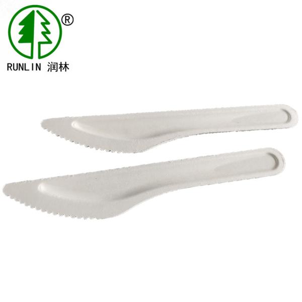 6.5in Takeaway Knife Disposable Kitchen Utensils Sugarcane Bagasse Disposable