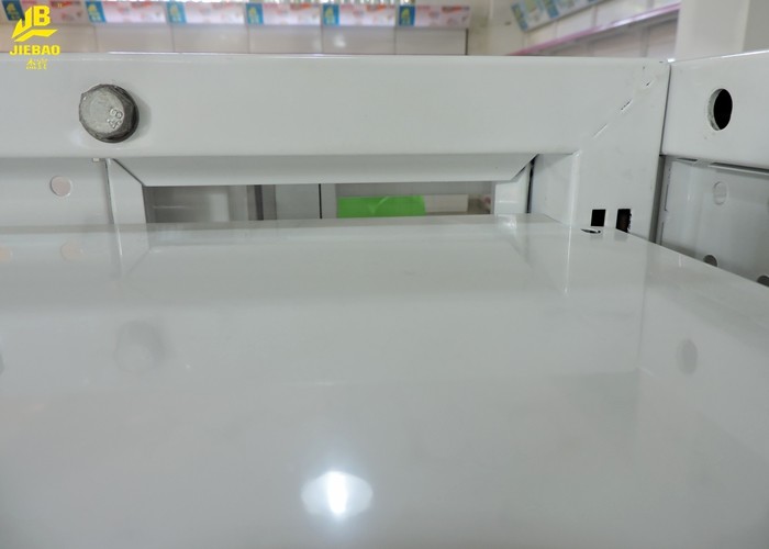 Durable Supermarket Storage Racks Four Side White Color Easy Assembly
