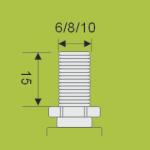 office chairs making accessories black thread stem Nylon casters