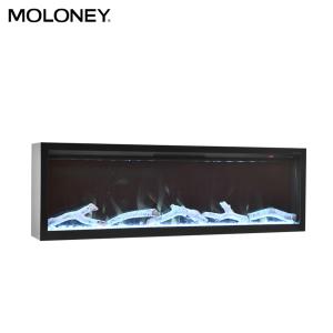China 60inch 1500mm Removable Glass Electric Fireplace Linear Flush Mount In Wall factory