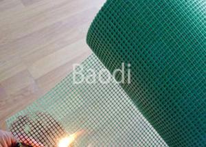 China High Strength Green Fly Screen Mesh Roll Flame Resistant With 500 - 3000 Mm Height factory