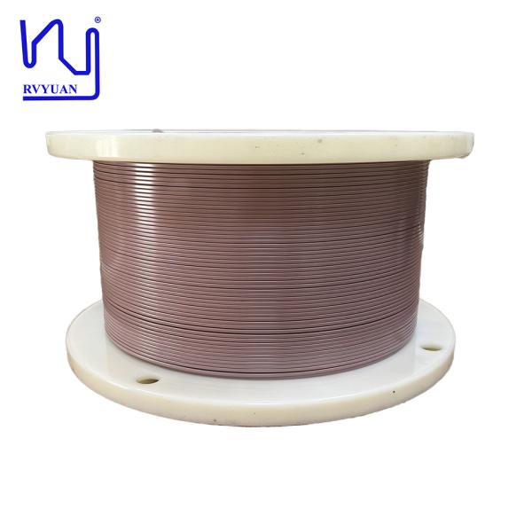 China PEEK wire 1.4mmx2.0mm Enameled Flat Copper Wire factory
