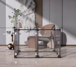 Removable Foldable Clear Puppy Metal Fencing For Pets Playing