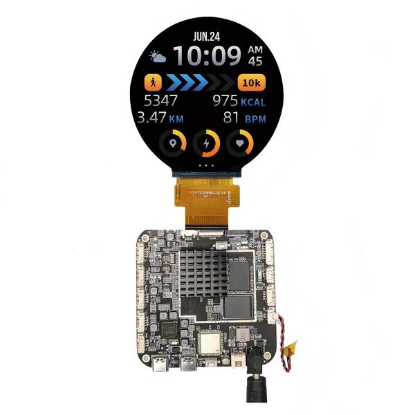 3.4-Inch Round High-Performance Android Touchscreen Display for Digital Signage,