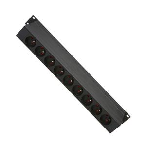 China 9 Way French Type PDU Extension Socket With On/Off Switch, Surge factory