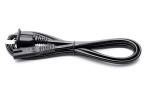 Deluxe 10A/16A 125V 2pin black power cable 0.5m1m2m3m copper power cord