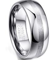 China Satin Tungsten Steel Carbide Wedding Engagement Rings for Men Fashion Jewelry factory