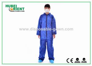 China Non-Woven Disposable Coveralls Wihtout Hood And Feetcover For Factory And Hygienic Environment factory