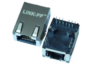 China HR911001C 10/100 Base-T Low-Profile RJ45 Jack With LEDS LPJK7008ALNL factory