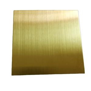 China Hairline HL 304 Stainless Steel Decorative Sheet Rose Gold Blue Golden factory