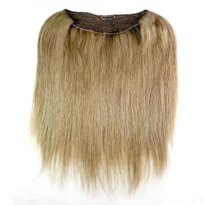 China 18&quot; 20&quot; 22&quot; 24&quot; Qingdao Factory Light Color Halo Flip In Hair Extension With Fish Line Human Hair factory