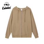 Streetwear Custom Gym Sports Premium Heavyweight Zip Plain Moletons Cotton