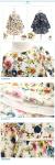 2016 Fashion Girl Colorful Kid's Dress long sleeve Floral Pattern Dancing Dress